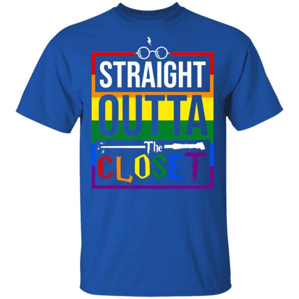 Straight Outta Closet Pride LGBT T-Shirts, Hoodies, Sweatshirt 4