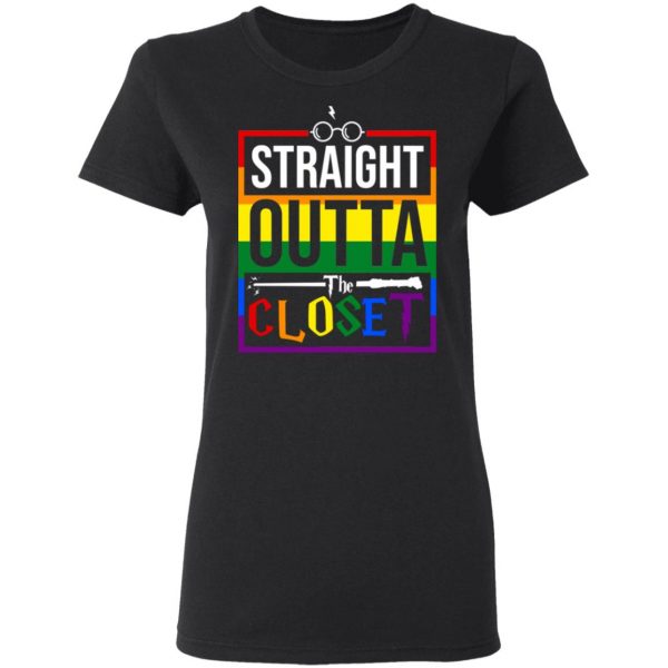 Straight Outta Closet Pride LGBT T-Shirts, Hoodies, Sweatshirt 5