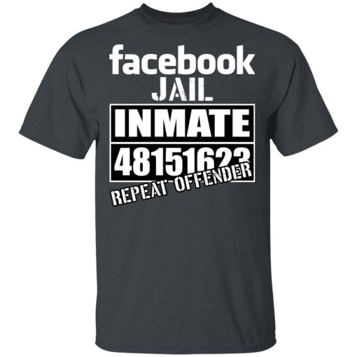 Facebook Jail Inmate 48151623 Repeat Offender T-Shirts, Hoodies, Sweatshirt - Image 2