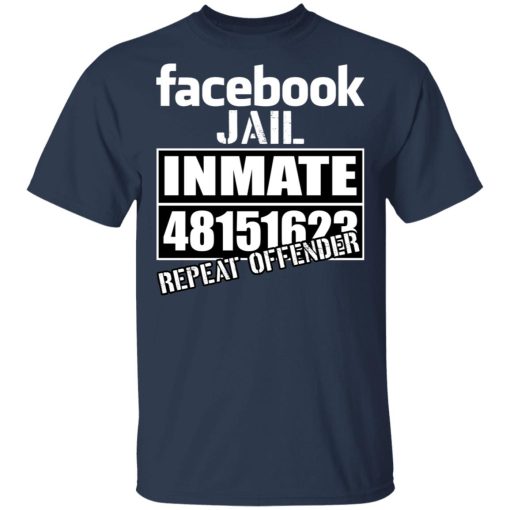 Facebook Jail Inmate 48151623 Repeat Offender T-Shirts, Hoodies, Sweatshirt - Image 3