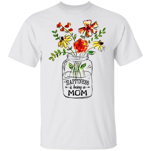 Happiness Is Being A Mom Flower T-Shirts, Hoodies, Sweatshirt 2