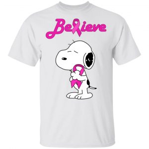 Snoopy Believe Breast Cancer Pink Awareness T-Shirts, Hoodies, Sweatshirt Awareness 2