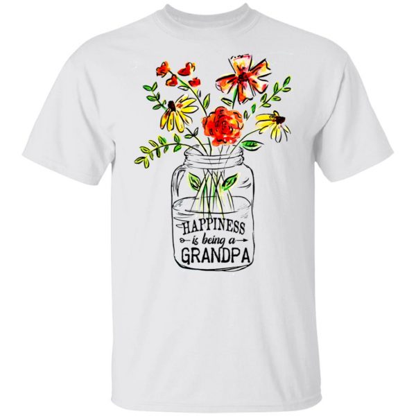 Happiness Is Being A Grandpa Flower T-Shirts, Hoodies, Sweatshirt 2