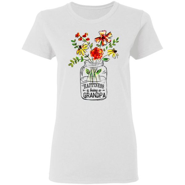 Happiness Is Being A Grandpa Flower T-Shirts, Hoodies, Sweatshirt 5