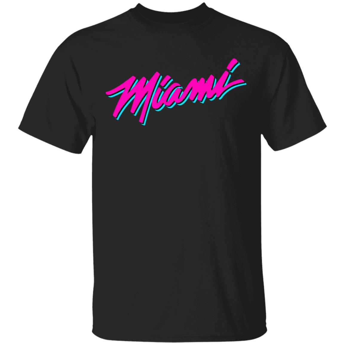 Gildan Miami Heat Logo T-Shirt Light Pink S