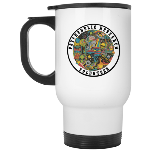 Psychedelic Research Volunteer White Mug - Image 2