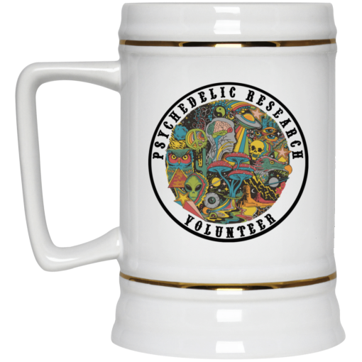 Psychedelic Research Volunteer White Mug - Image 4