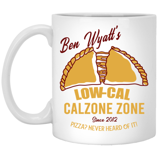 Ben Wyatt’s Low Cal Calzone Zone White Mug 1