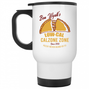 Ben Wyatt’s Low Cal Calzone Zone White Mug Coffee Mugs 2