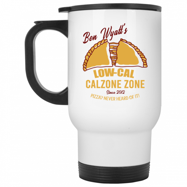 Ben Wyatt’s Low Cal Calzone Zone White Mug Coffee Mugs 4