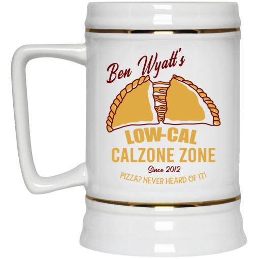 Ben Wyatt’s Low Cal Calzone Zone White Mug - Image 4