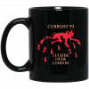 Cosmo Kramer Here’s To Feeling Good All The Time Black Mug Coffee Mugs 2