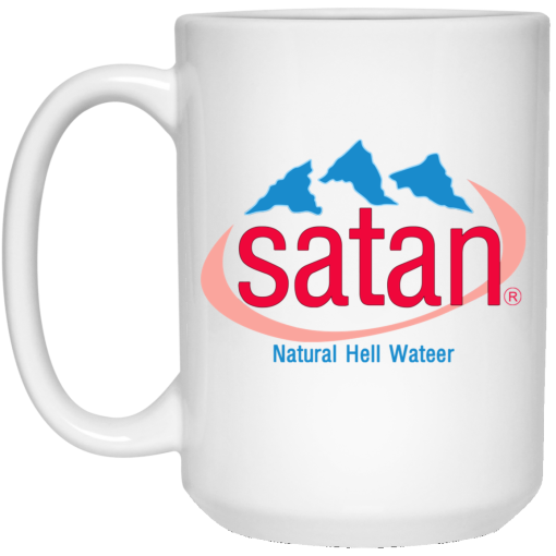 Satan Natural Hell Water White Mug - Image 3