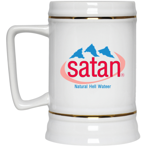 Satan Natural Hell Water White Mug - Image 4