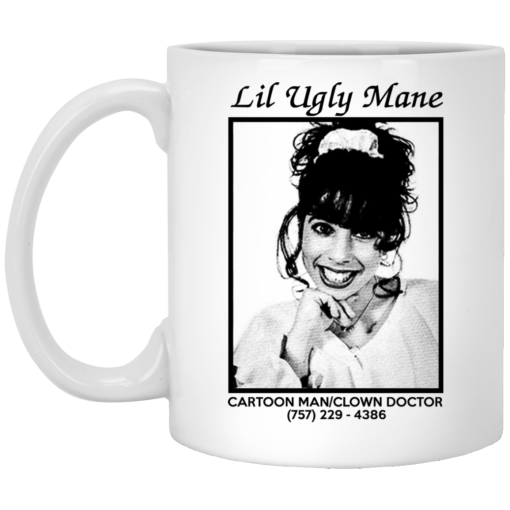 Lil Ugly Mane Cartoon Man Clown Doctor White Mug 1