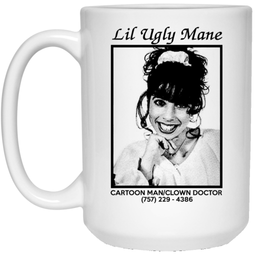 Lil Ugly Mane Cartoon Man Clown Doctor White Mug 3