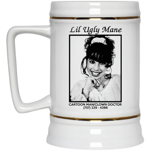 Lil Ugly Mane Cartoon Man Clown Doctor White Mug 4