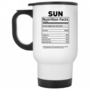 Sun Nutrition Facts White Mug Coffee Mugs 2