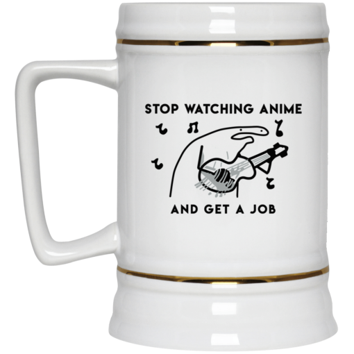 Stop Watching Anime And Get A Job White Mug - Image 4