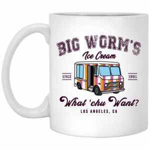 Big Worm’s Ice Cream What ‘chu Want White Mug Coffee Mugs