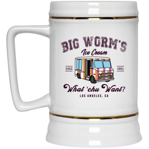 Big Worm’s Ice Cream What ‘chu Want White Mug 4