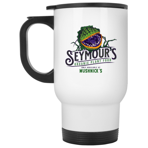 Seymour’s Plant Food White Mug - Image 2