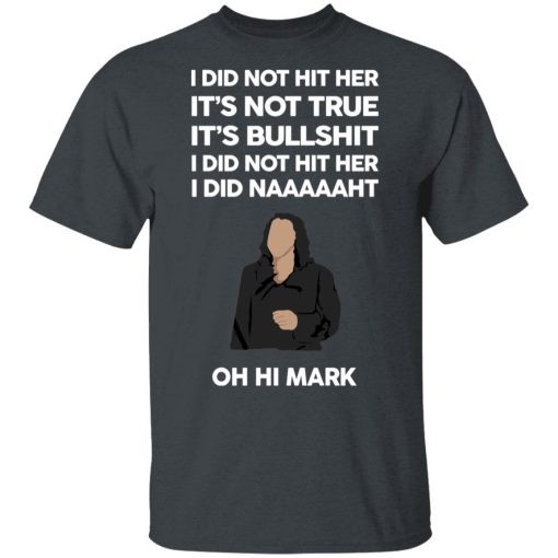 I Did Not Hit Her It’s Not True It’s Bullshit I Did Not Hit Her I Did Naaaaaht Oh Hi Mark T-Shirts, Hoodies, Sweatshirt - Image 2