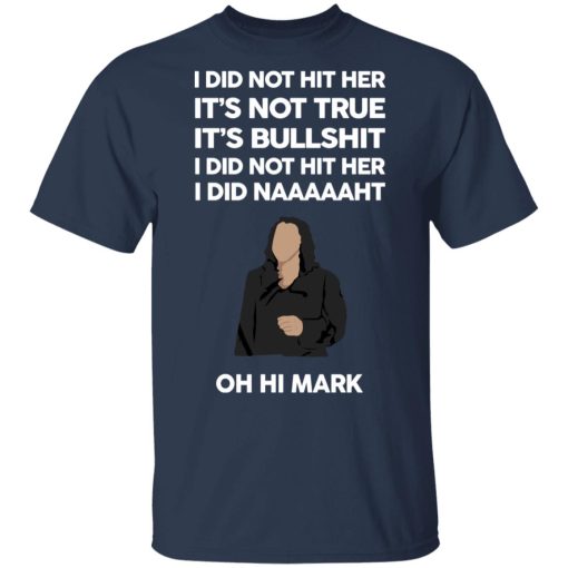 I Did Not Hit Her It’s Not True It’s Bullshit I Did Not Hit Her I Did Naaaaaht Oh Hi Mark T-Shirts, Hoodies, Sweatshirt - Image 3