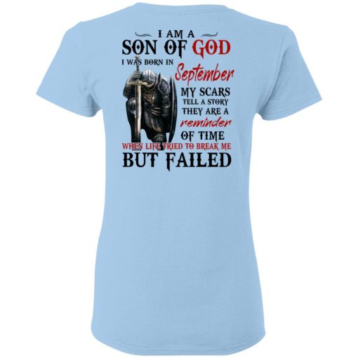 I Am A Son Of God And Was Born In September T-Shirts, Hoodies, Sweater - Image 4