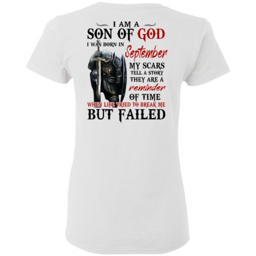 I Am A Son Of God And Was Born In September T-Shirts, Hoodies, Sweater - Image 5