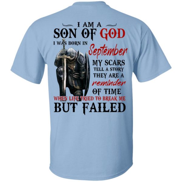 I Am A Son Of God And Was Born In September T-Shirts, Hoodies, Sweater 1