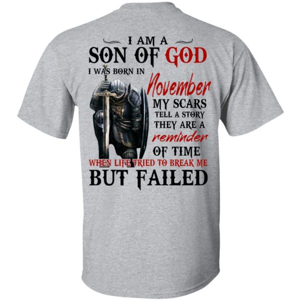 I Am A Son Of God And Was Born In November T-Shirts, Hoodies, Sweater 3