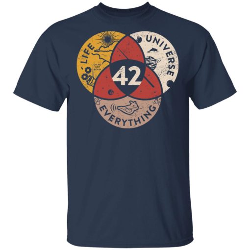 Science 42 Angel Number Life Universe Everything Number 42 T-Shirts, Hoodies, Sweater - Image 3