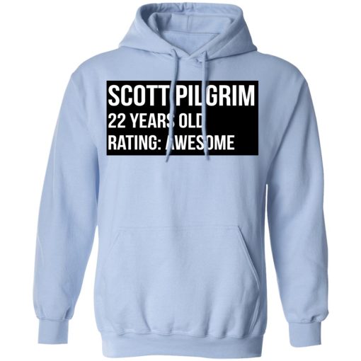 Scott Pilgrim 22 Years Old Rating Awesome T-Shirts, Hoodies, Sweater 12