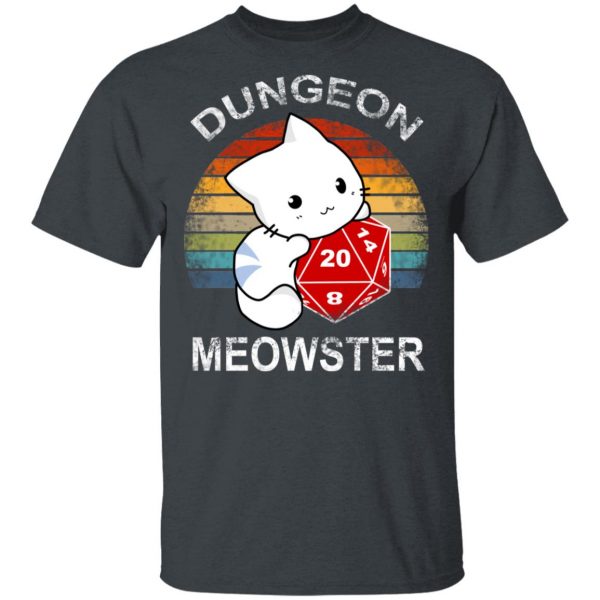 Dungeon Meowster Retro Vintage Funny Cat T-Shirts, Hoodies, Sweater 4