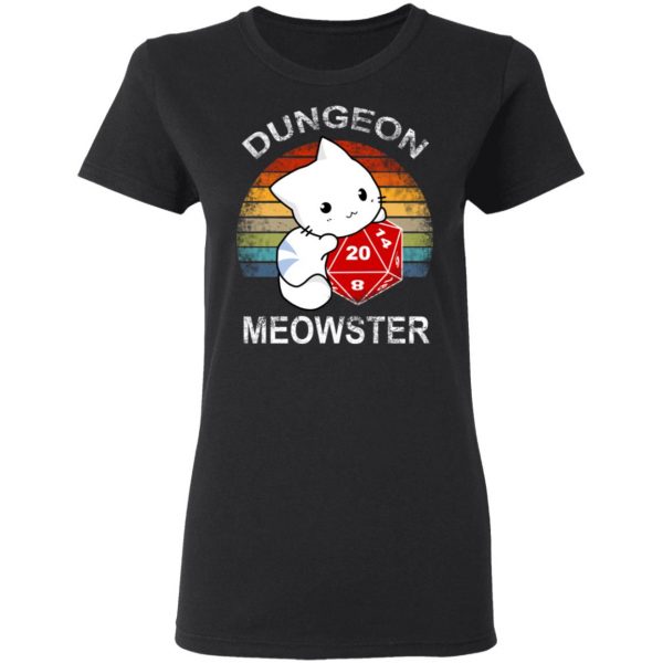 Dungeon Meowster Retro Vintage Funny Cat T-Shirts, Hoodies, Sweater 5