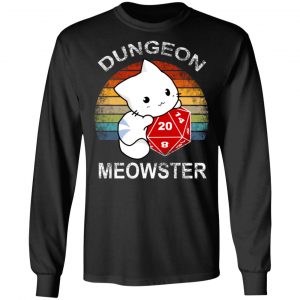 Dungeon Meowster Retro Vintage Funny Cat T-Shirts, Hoodies, Sweater 21