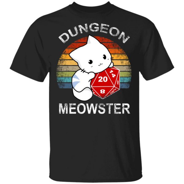 Dungeon Meowster Retro Vintage Funny Cat T-Shirts, Hoodies, Sweater 3