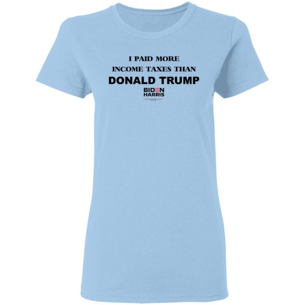 I Paid More Income Taxes Than Donald Trump Biden Harris 2020 T-Shirts, Hoodies, Sweater 4