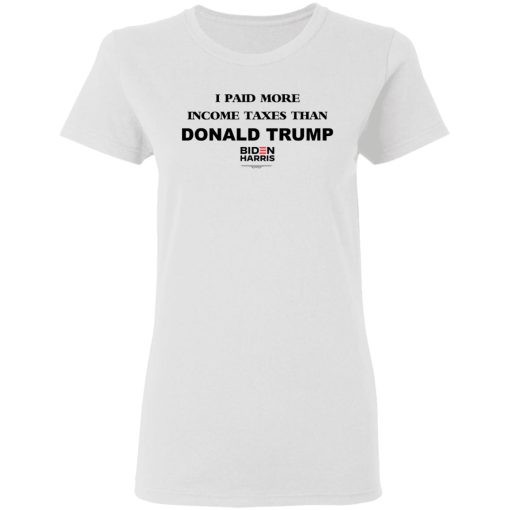 I Paid More Income Taxes Than Donald Trump Biden Harris 2020 T-Shirts, Hoodies, Sweater 5