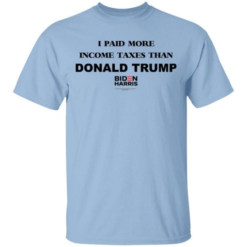 I Paid More Income Taxes Than Donald Trump Biden Harris 2020 T-Shirts, Hoodies, Sweater