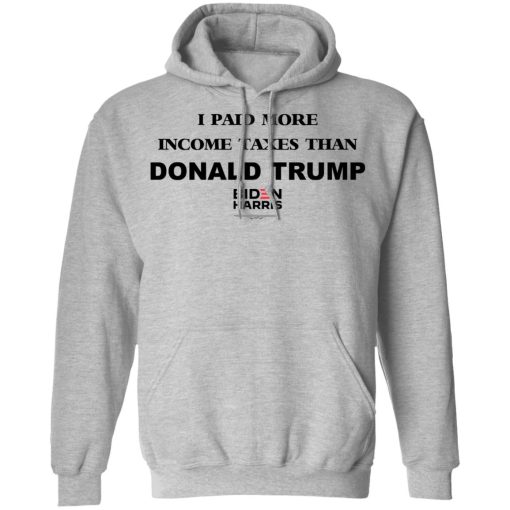 I Paid More Income Taxes Than Donald Trump Biden Harris 2020 T-Shirts, Hoodies, Sweater - Image 10