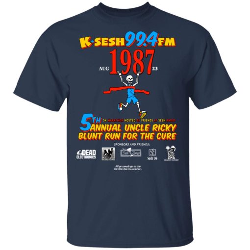 K·SESH 99.4FM 1987 5th Annual Uncle Ricky Lunt Run For The Cure T-Shirts, Hoodies, Sweater - Image 3