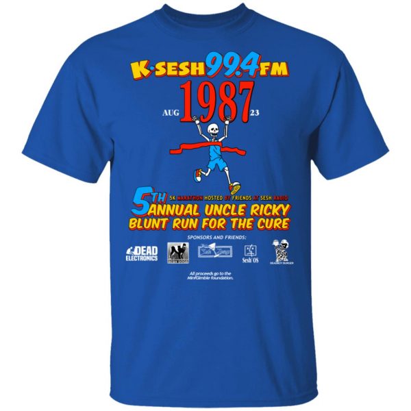 K·SESH 99.4FM 1987 5th Annual Uncle Ricky Lunt Run For The Cure T-Shirts, Hoodies, Sweater 4