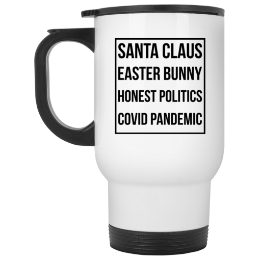 Santa Claus Easter Bunny Honest Politics Covid Pandemic 11 15 oz Mug - Image 2