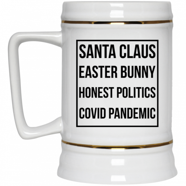 Santa Claus Easter Bunny Honest Politics Covid Pandemic 11 15 oz Mug 4