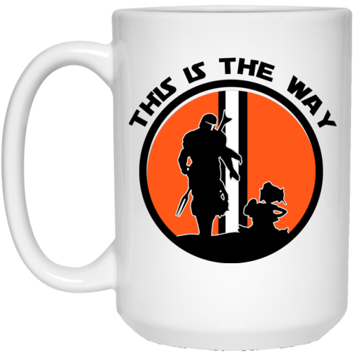 This Is The Way The Mandalorian Silhouette Star Wars 11 15 oz Mug 3