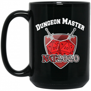 Dungeon Master Nat 20 DnD D20 Dungeons Dragons 11 15 oz Mug Coffee Mugs 2