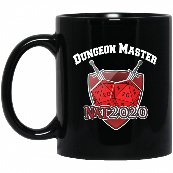 Dungeon Master Nat 20 DnD D20 Dungeons Dragons 11 15 oz Mug 1