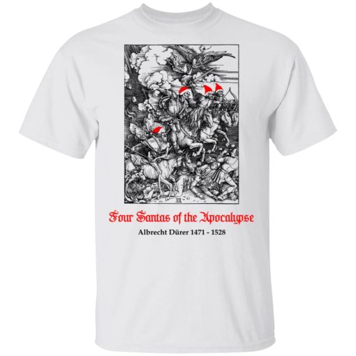 Four Santas Of The Apocalypse Albrecht Dürer 1471 1528 T-Shirts, Hoodies, Sweater - Image 2